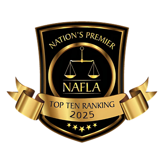 Top Ten Ranking 2025 by National Association for Family Law Attorneys - Grace Legal Offices