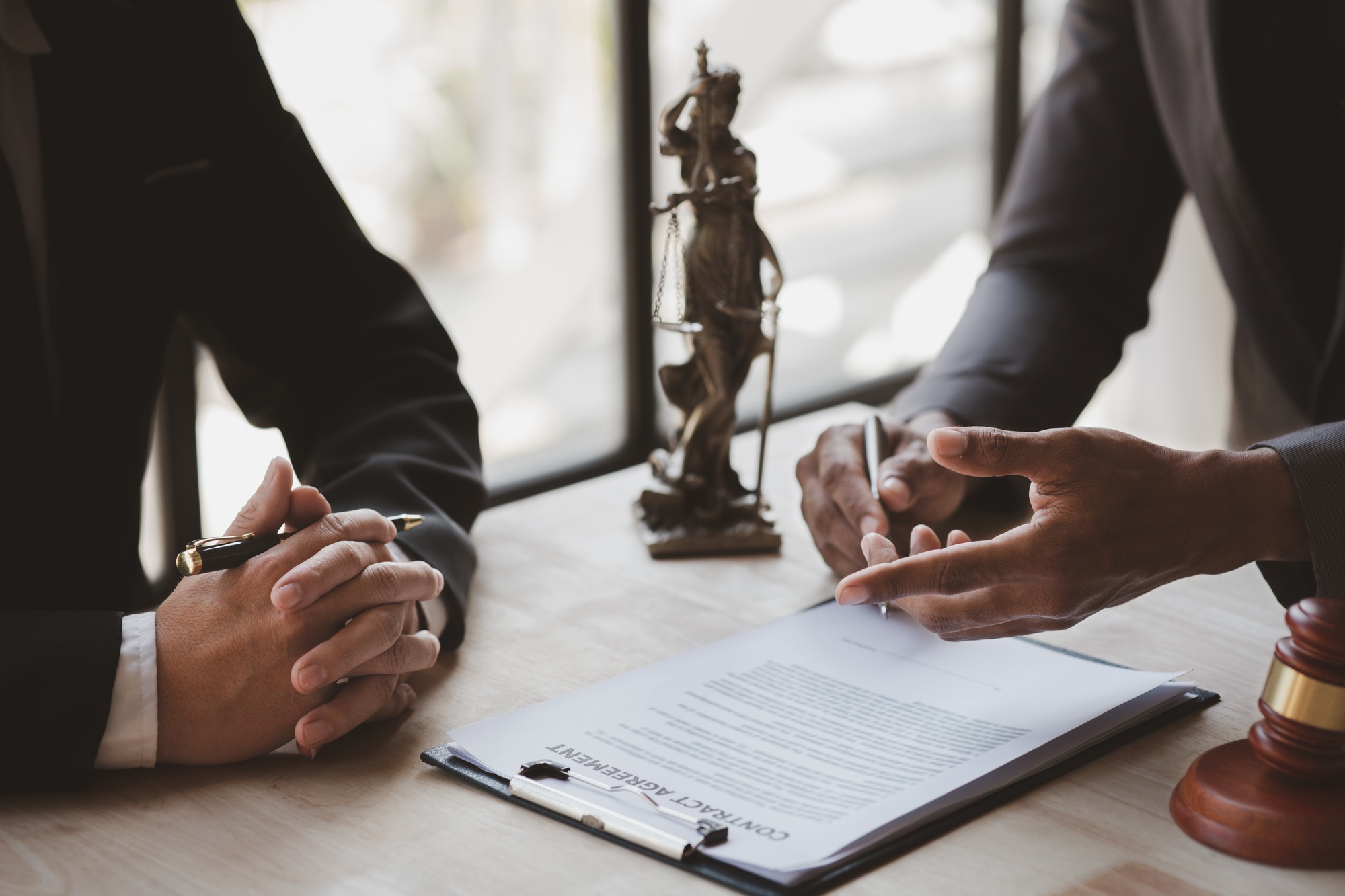 Attorneys or lawyers are advising clients in defamation cases.